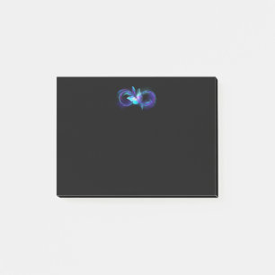 Glowing Infinity with Magic Butterfly Post-it Notes