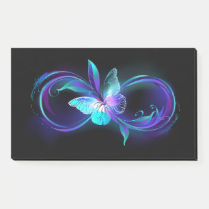 Glowing Infinity with Magic Butterfly Post-it Notes