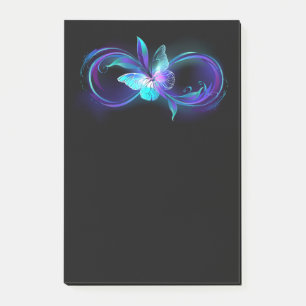 Glowing Infinity with Magic Butterfly Post-it Notes