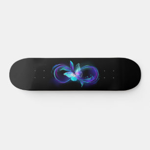 Glowing Infinity with Magic Butterfly Skateboard