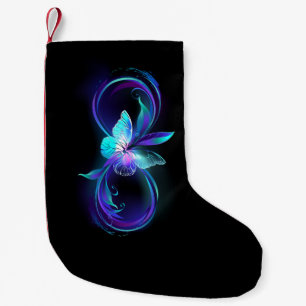 Glowing Infinity with Magic Butterfly Small Christmas Stocking