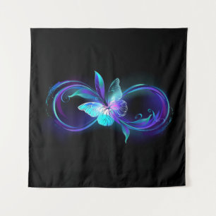 Glowing Infinity with Magic Butterfly Tapestry