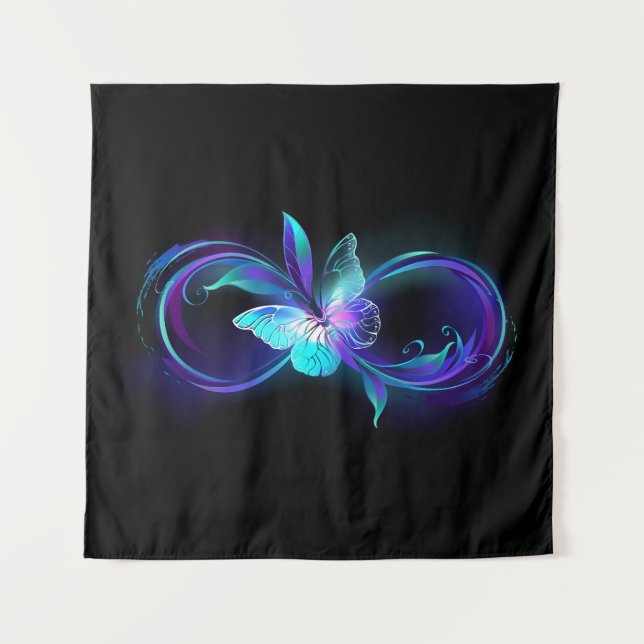 Glowing Infinity with Magic Butterfly Tapestry (Front)