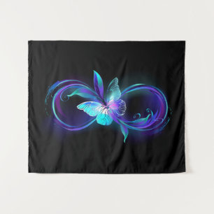 Glowing Infinity with Magic Butterfly Tapestry