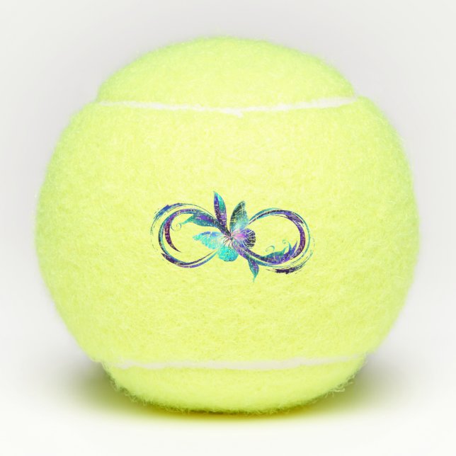 Glowing Infinity with Magic Butterfly Tennis Balls (Front)