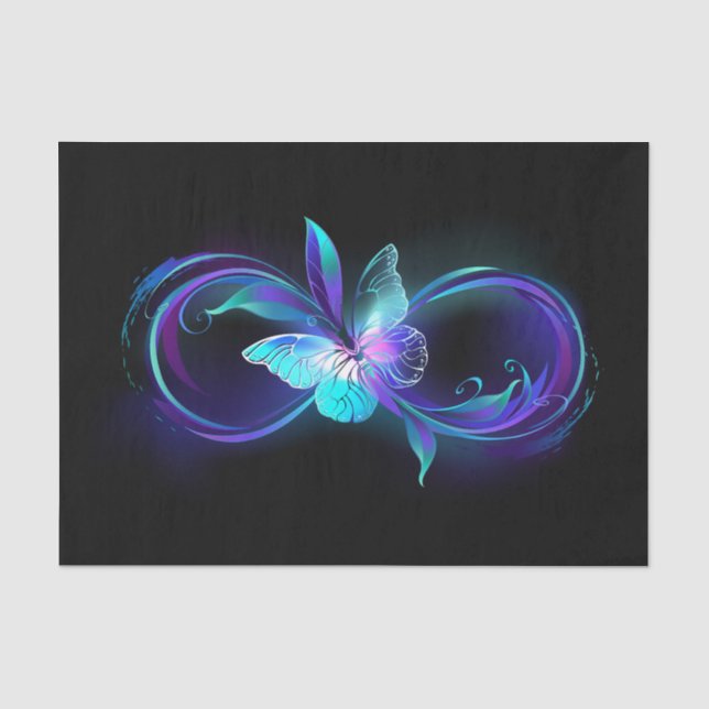Glowing Infinity with Magic Butterfly Tissue Paper (Front)
