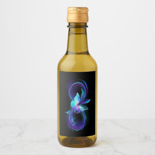 Glowing Infinity with Magic Butterfly Wine Label