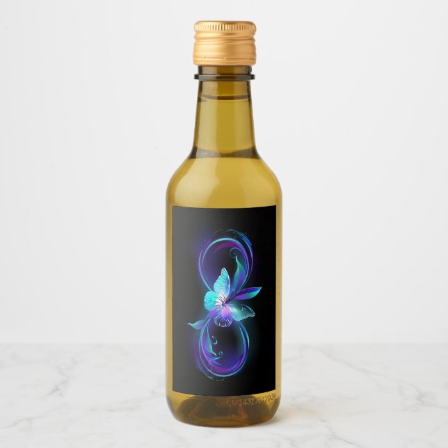 Glowing Infinity with Magic Butterfly Wine Label (Front)