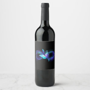 Glowing Infinity with Magic Butterfly Wine Label