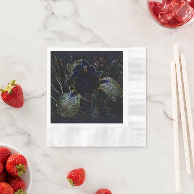 Glowing Iris Napkin (Insitu)