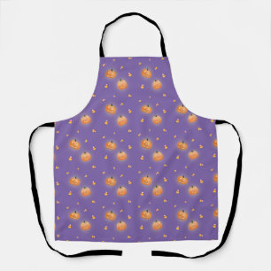 Glowing Jack O Lantern Halloween Apron