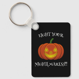 Glowing Jack-o'-Lantern - Light Your Nightmares Key Ring