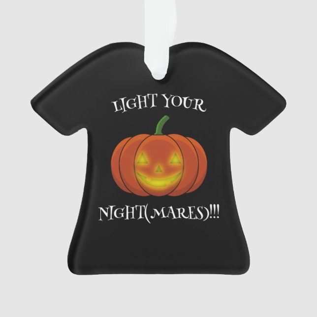 Glowing Jack-o'-Lantern - Light Your Nightmares Ornament (Front)