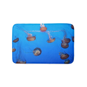 Glowing jellyfish bathmat