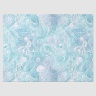Glowing Jellyfish Ocean Pattern Tissue Paper