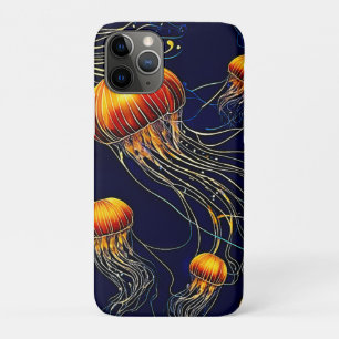 Glowing Jellyfish Sea iPhone 11 Pro Case