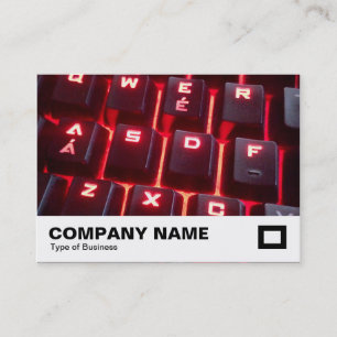 Glowing Keyboard Business Card