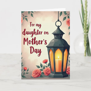 Glowing Lantern Mothers Day Card