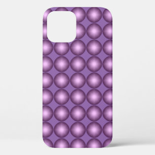 Glowing Lavender Polka Dot Pattern iPhone 12 Pro Case