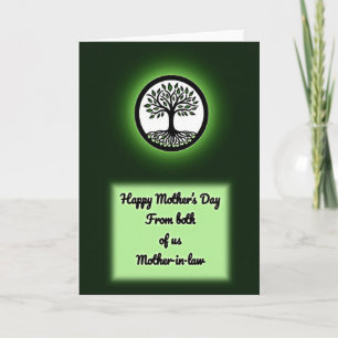 Glowing Leaf Mothers Day Card