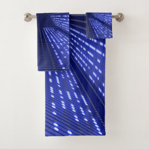 glowing light bath towel set