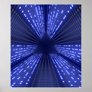 glowing light poster