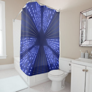 glowing light shower curtain