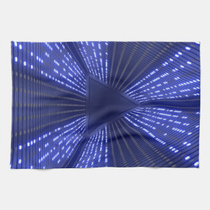 glowing light tea towel