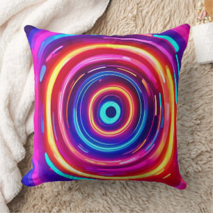 Glowing Light Vortex Cushion