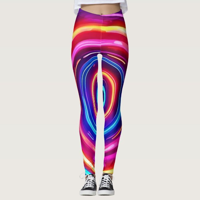 Glowing Light Vortex Leggings (Front)
