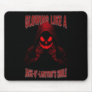 Glowing Like a Jack-o’-Lantern’s Smile Mouse Pad