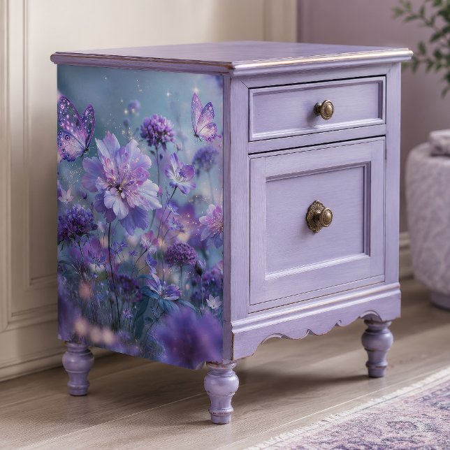Glowing Lilac Butterfly Bloom Decoupage Tissue Paper (Creator Uploaded)