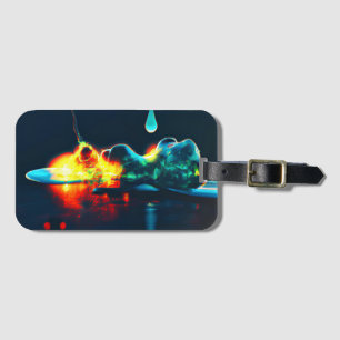 Glowing Liquid Drip Luggage Tag