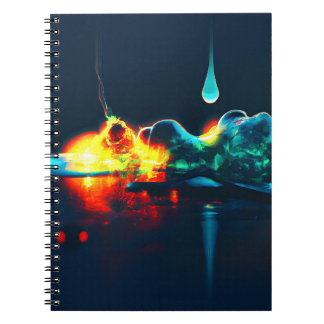 Glowing Liquid Drip Notebook (Front)