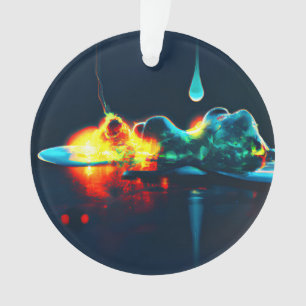 Glowing Liquid Drip Ornament