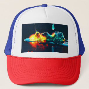 Glowing Liquid Drip Trucker Hat