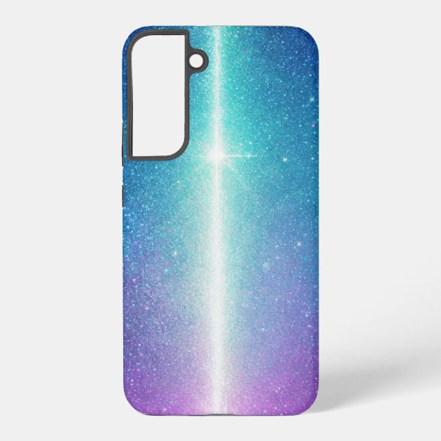 Glowing Milky Way and Aurora Phone Case (Back)