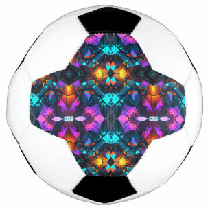 Glowing Mineral Rock Formations Soccer Ball
