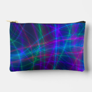 Glowing Multicolored Rays Accessory Pouch