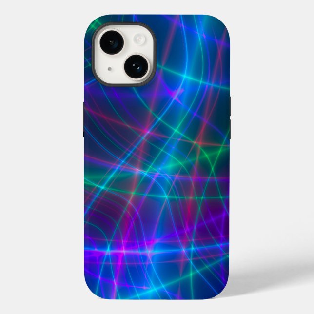 Glowing Multicolored Rays Case-Mate iPhone Case (Back)