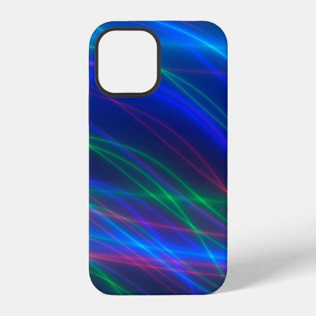 Glowing Multicolored Rays iPhone Case (Back)
