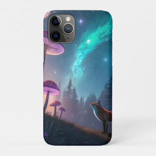 Glowing Mushroom Forest Fox Fantasy Art iPhone 11 Pro Case
