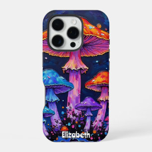 Glowing Mushroom Grove iPhone 16 Pro Case
