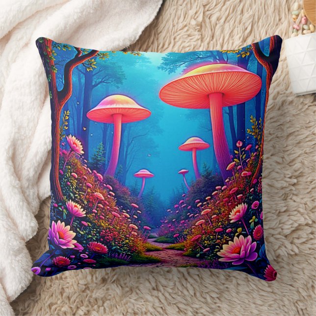 Glowing Mushroom Magic Cushion (Blanket)