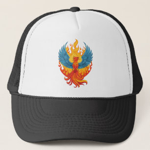 Glowing mythological Fantasy Phoenix Bird Trucker Hat