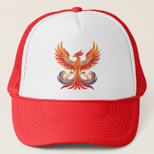 Glowing mythological Fantasy Phoenix Bird Trucker Hat