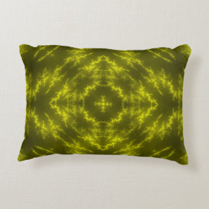 Glowing Neon Electric Thunder Bolts Decorative Cushion