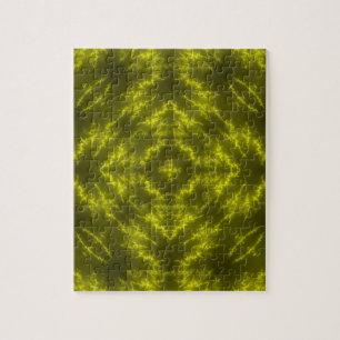 Glowing Neon Electric Thunder Bolts Jigsaw Puzzle