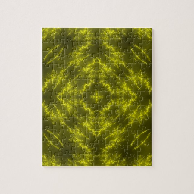 Glowing Neon Electric Thunder Bolts Jigsaw Puzzle (Vertical)
