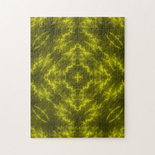 Glowing Neon Electric Thunder Bolts Jigsaw Puzzle